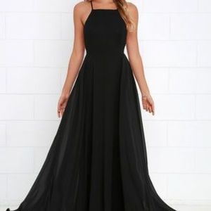 LULUS Mythical Kind Of Love Black Maxi Dress